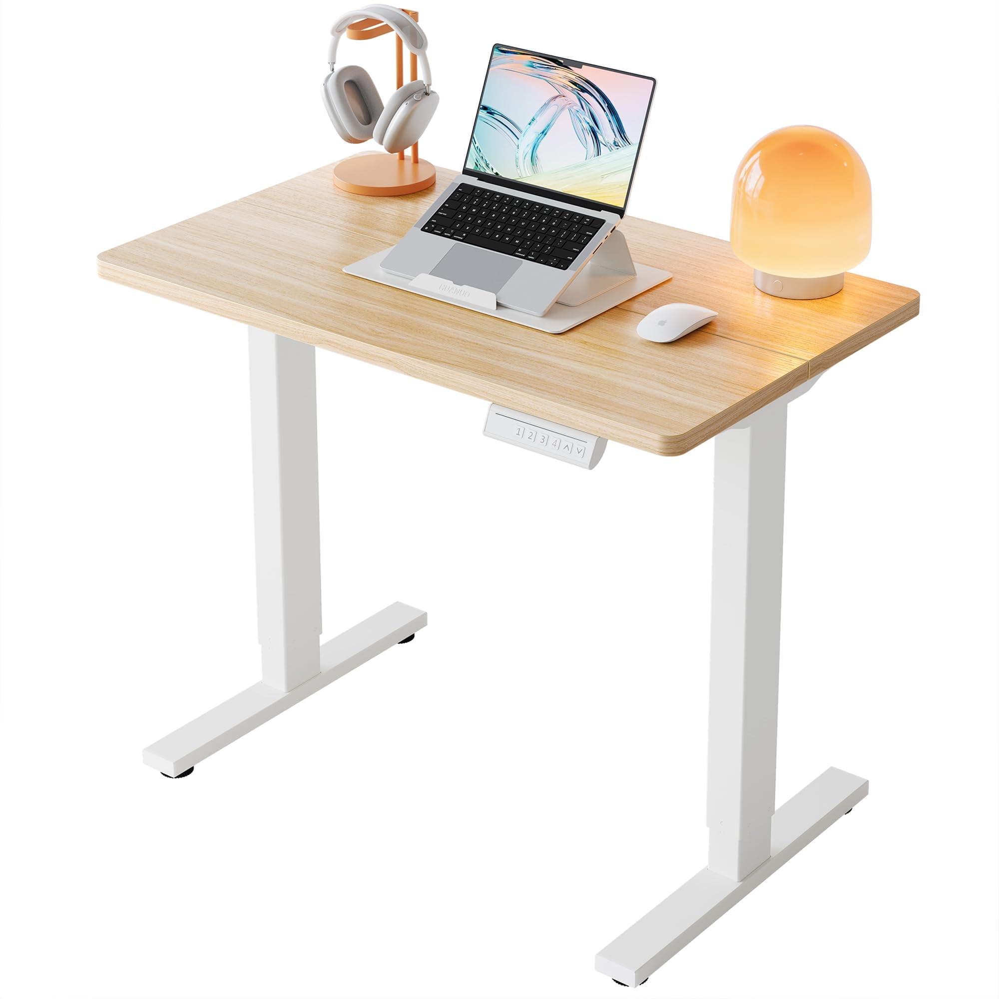 HUANUO Electric Adjustable Workstation LightWalnut