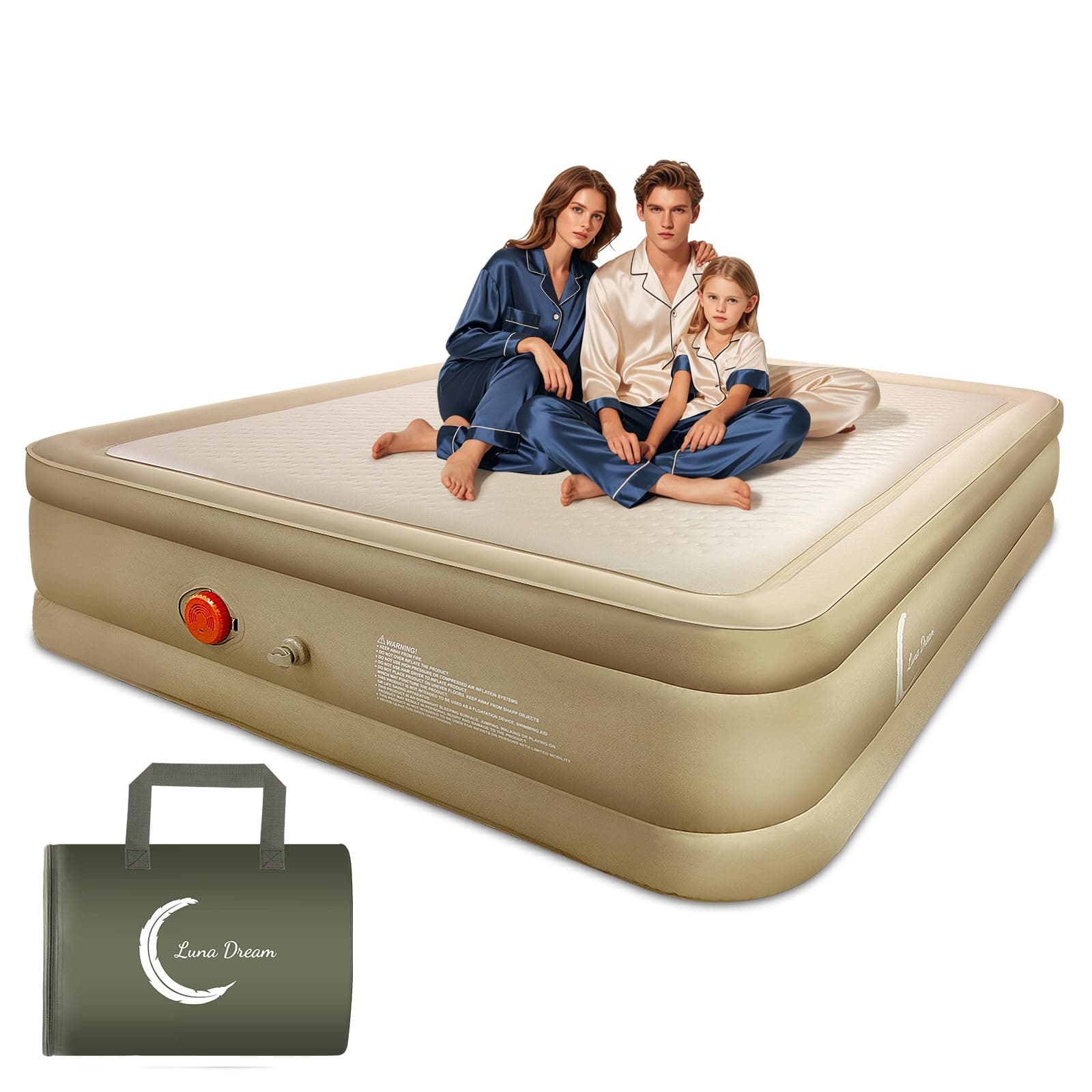 LunaDream Mattress Rechargeable Inflatable FlexWeave
