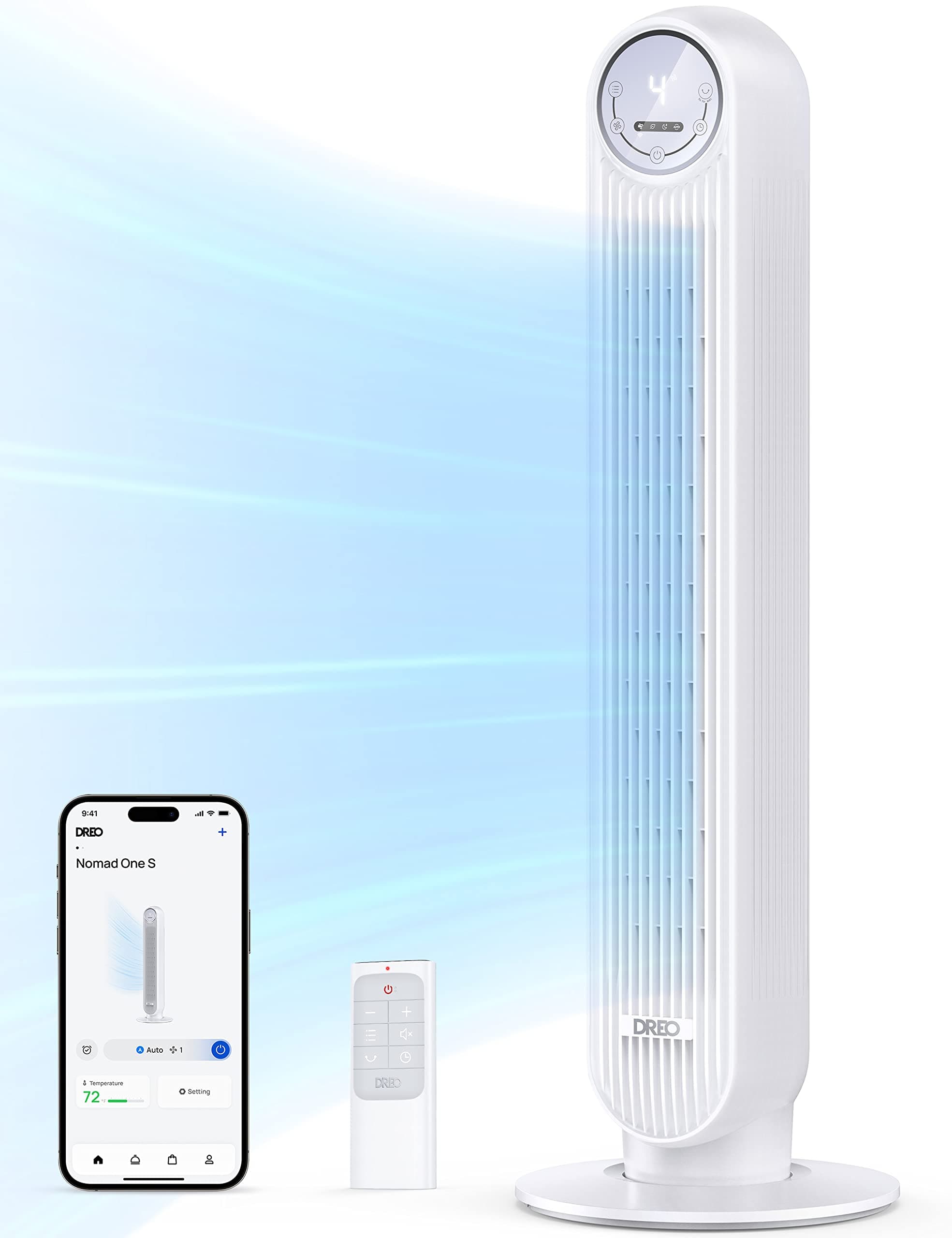 Dreo Oscillating Bedroom Bladeless Standing