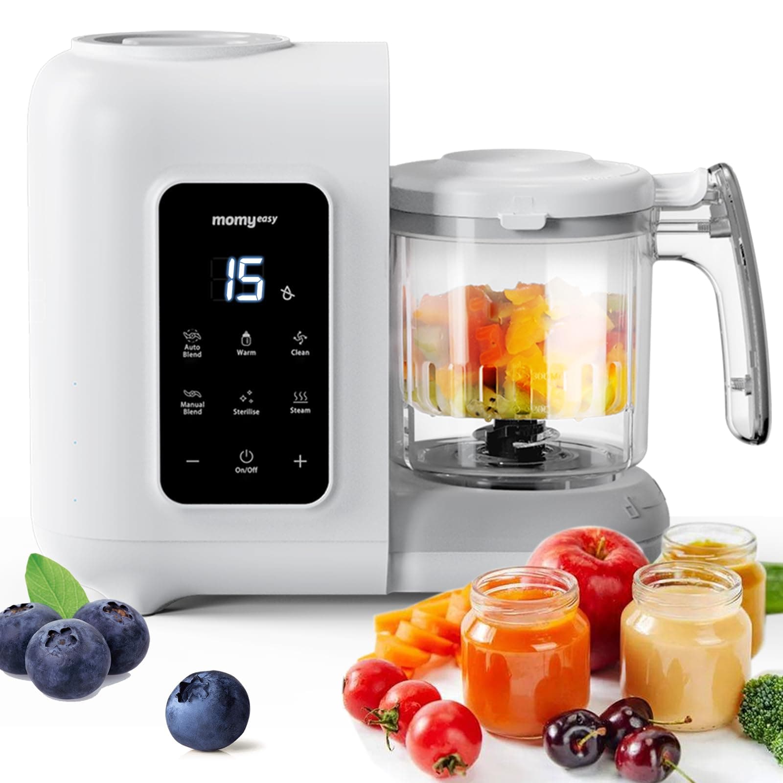 MOMYEASY Steamer Processor Grinding BPA Free