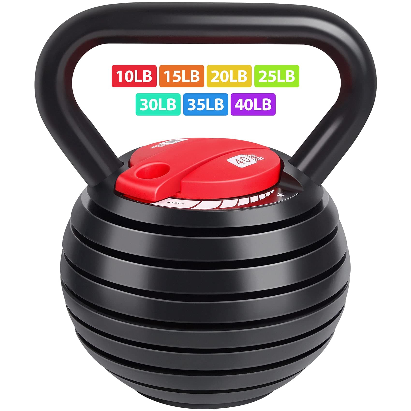 Kettlebell TopMade Adjustable 10lb 40lb Weightlifting