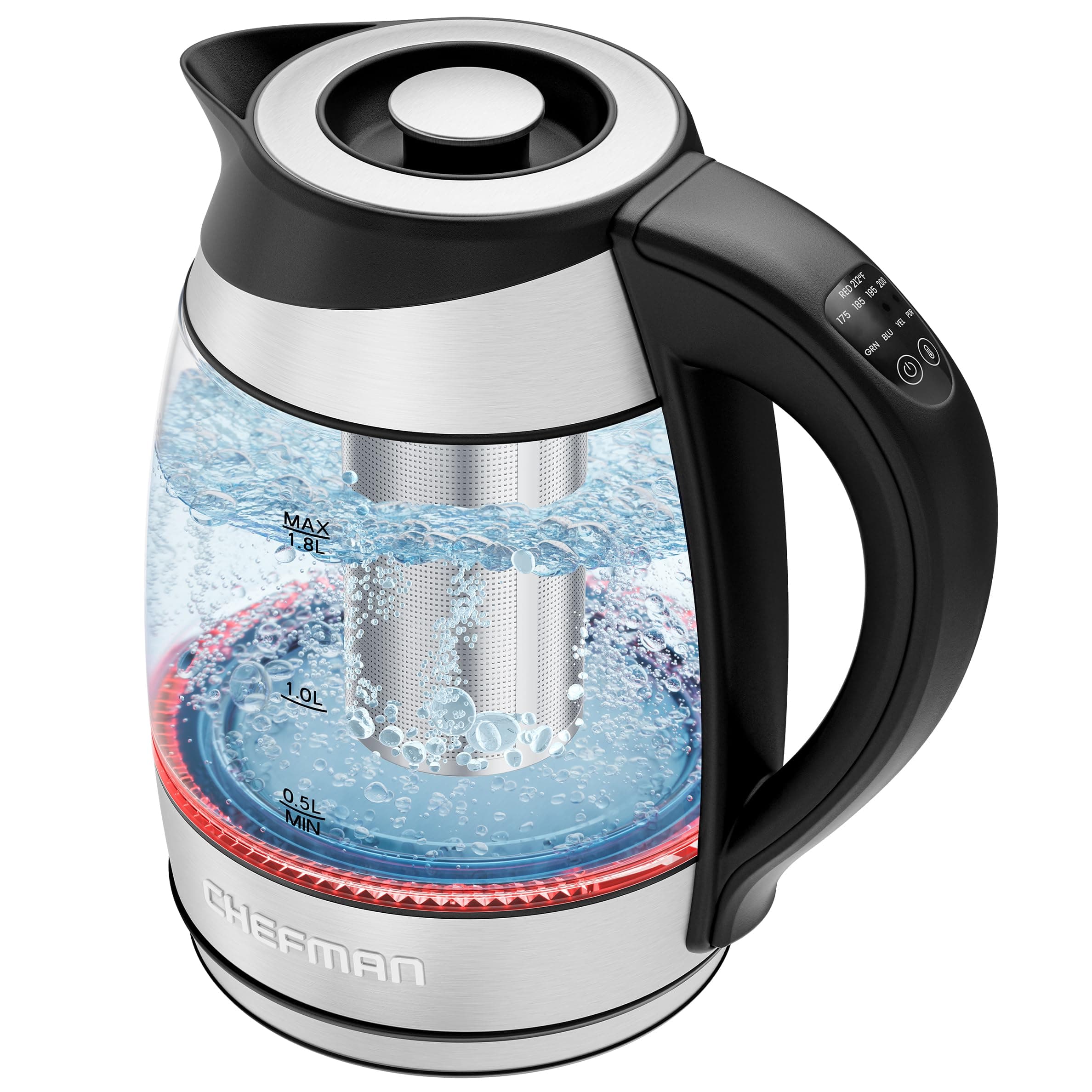 Chefman Electric Glass Kettle Temperature